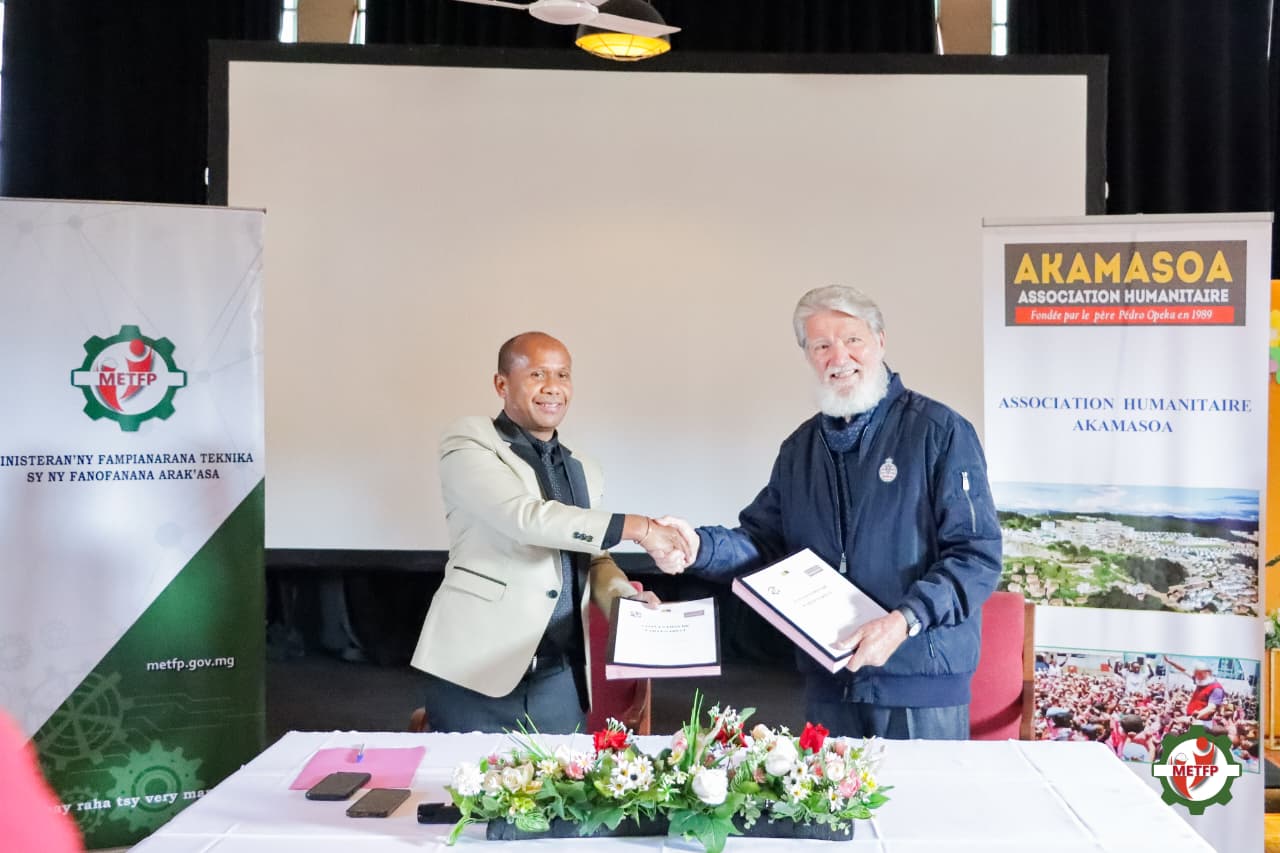 METFP – AKAMASOA : SIGNATURE D’UNE CONVENTION DE PARTENARIAT